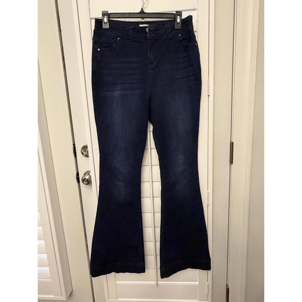 Amaryllis x Ashlee Nichols flare‎ leg dark denim jeans size 8